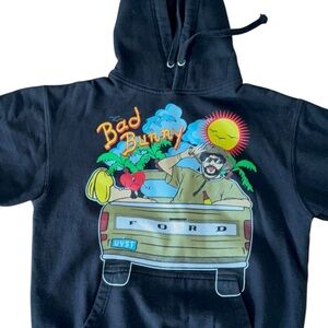 Bad Bunny Hoodie Pickup Truck Size Medium Reggaeton Latin Trap Music - Small